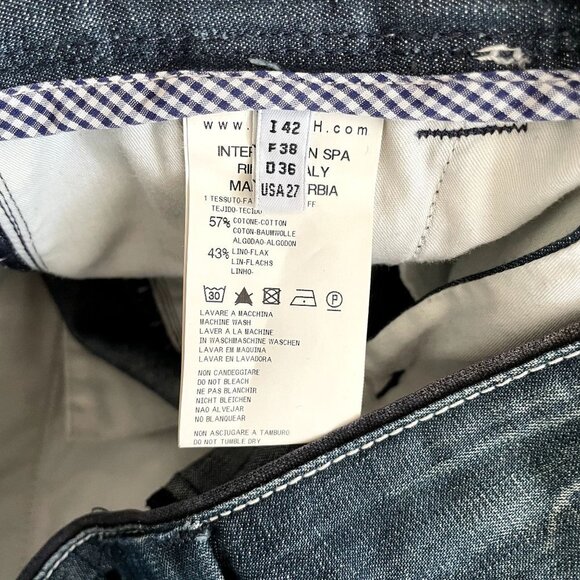 High Everyday Couture Denim Jeans Patches Distressed - Picture 7 of 8